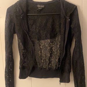 Laced wet seal cover jacket